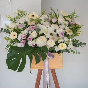 Serene Paradise flower stand - Condolences and Sympathy flowers