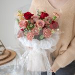 Vintage Love Bouquet Premium Roses for Birthday, same day flower delivery, happy birthday flowers