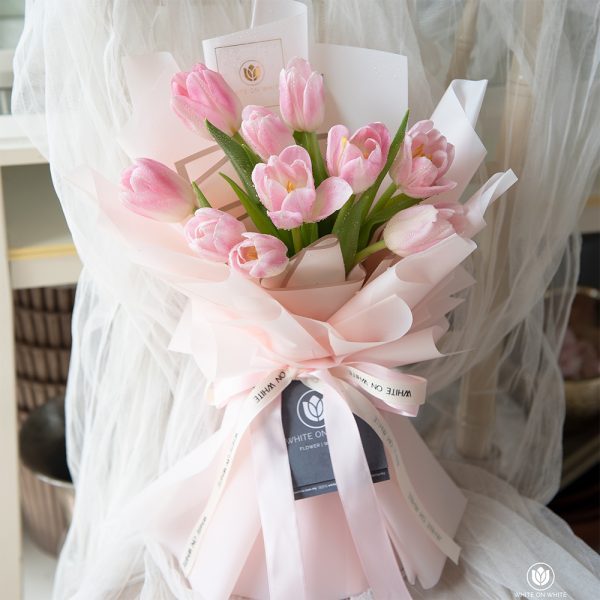 Pink tulips bouquet- tulip flower for Birthday & Friendship Occasion