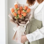 Gorgeous You Bouquet - Best Friendships & Birthdays Occassion, orange tulip bouquet