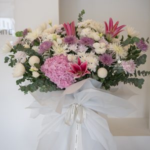 Graceful Solace stand for condolence and sympathy, condolence flower stand