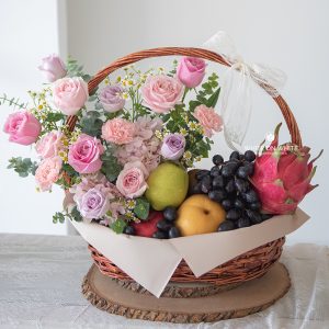 Sweet Harvest | Get Well Soon & Retirement Floral Gift, Flowers and Fruit Basket Delivery, fruit and flower basket