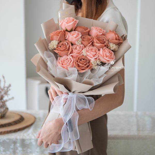 Sweet Serenity bouquet for Qixi festival- Chinese valentines day for flower delivery, happy birthday flowers