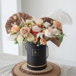 Prosperous flower box for Congratulations on grand opening, artificial flowers, artificial flower arrangements