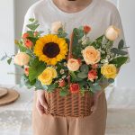 Sparkle Sunshine Basket - Get Well Soon flower for her
