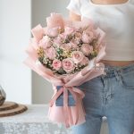V04 You & Me Bouquet, valentines flower bouquet, valentines flower for girlfriend