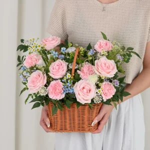 M05 Elegant Love Basket, mother's day flowers, mother's day bouquet singapore