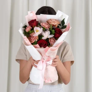 M03 Dearest Mum Bouquet, mother's day flowers, mothers day bouquet singapore. flowers for mom