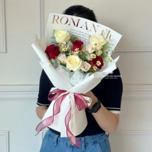 special you bouquet, florist singapore, white on whit florist, fresh flower bouquet